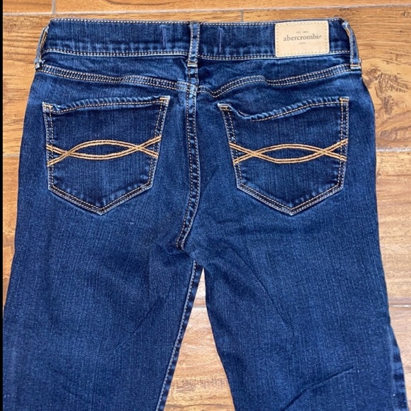 Abercrombie Kids | Jeans | Dark Wash | Gold Threaded | Girls 14 - Picture 10 of 10